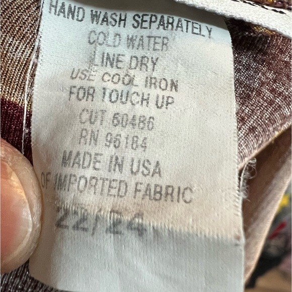 Y2K 3X shirt blouse 22/24 Brown abstract Trending Fall 2024 Twee v-neck wrap top - Picture 5 of 10